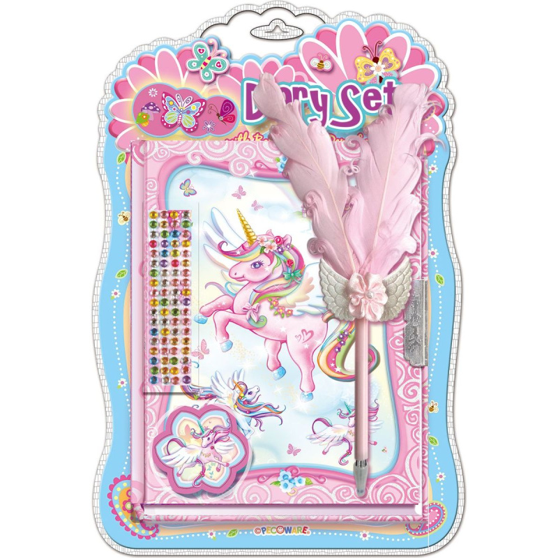 Alltoys Deník set s tužkou Jednorožec