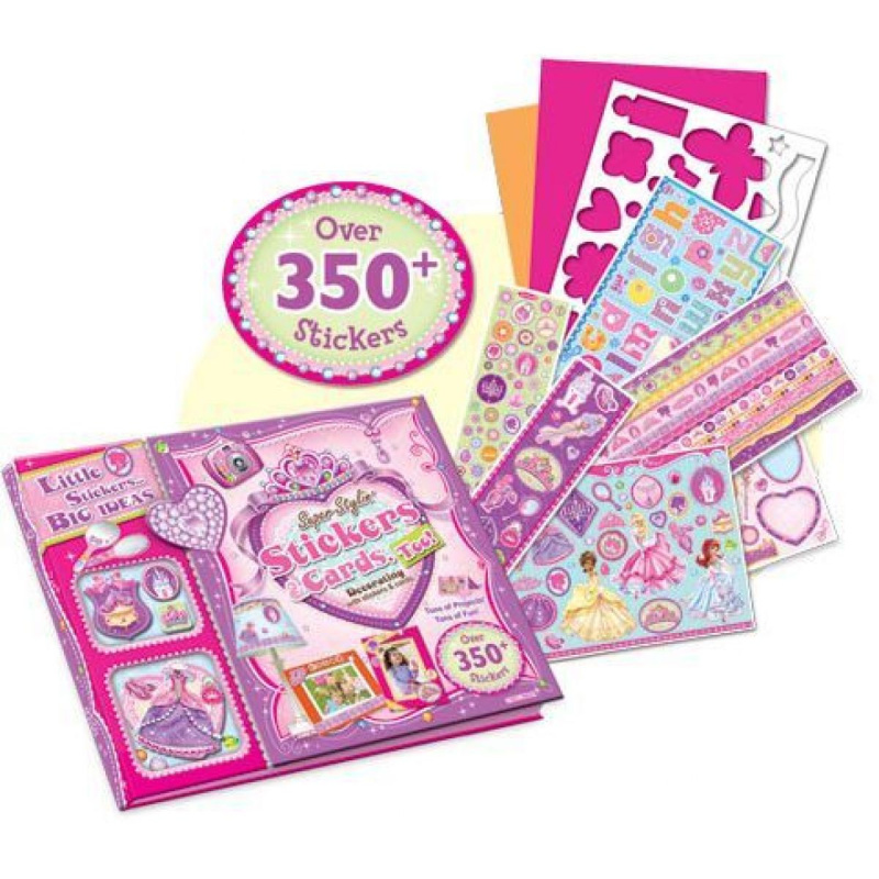 Sada karty a nálepky princezny