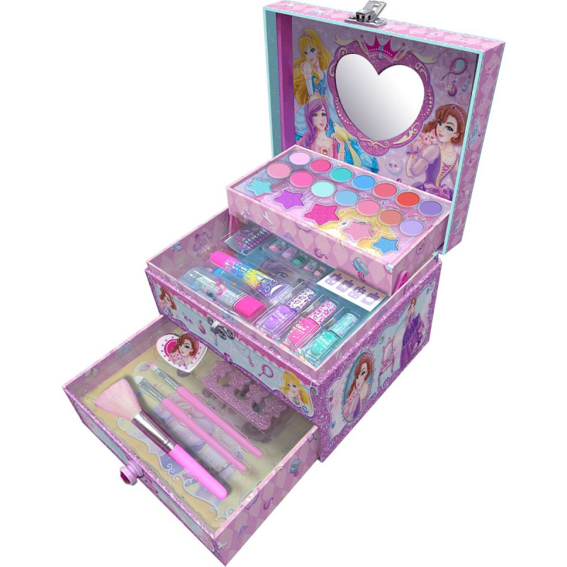Alltoys Kosmetický kufřík pro princezny růžová