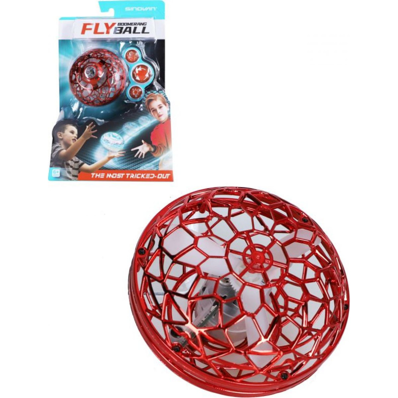 Alltoys Létající spinner UFO červený