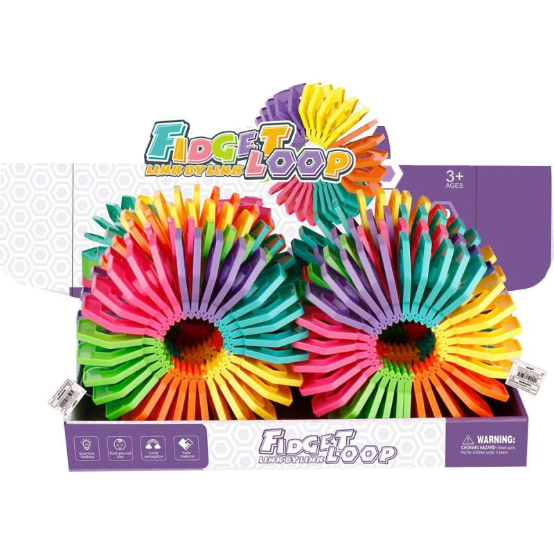 Barevná fidget pružina
