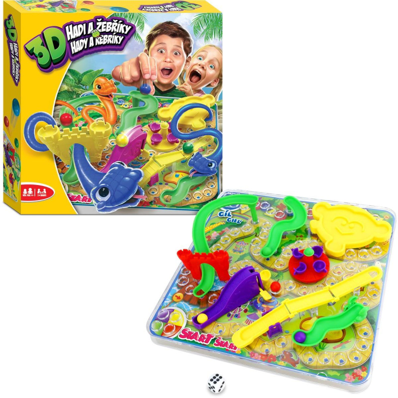 Alltoys Funville Hra 3D hadi a žebříky