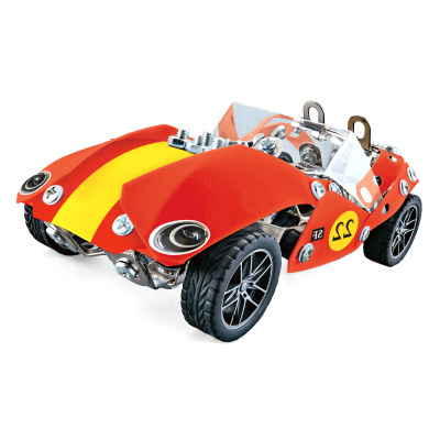 Alltoys Kovová stavebnice retro závodní auto 230 dílků