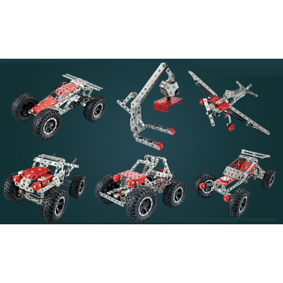 Kovová stavebnice terénního auta 288 ks