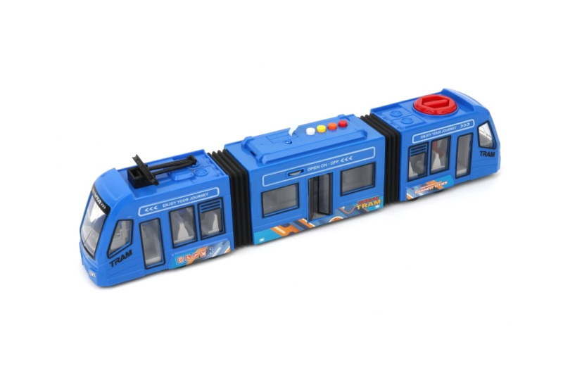 Alltoys Tramvaj na setrvačníkmodrá 1:16