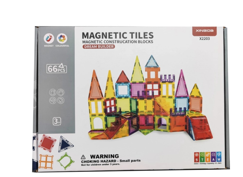 Barevná magnetická stavebnice