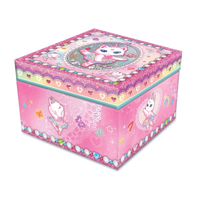 Hudební šperkovnice s kočičí baletkou