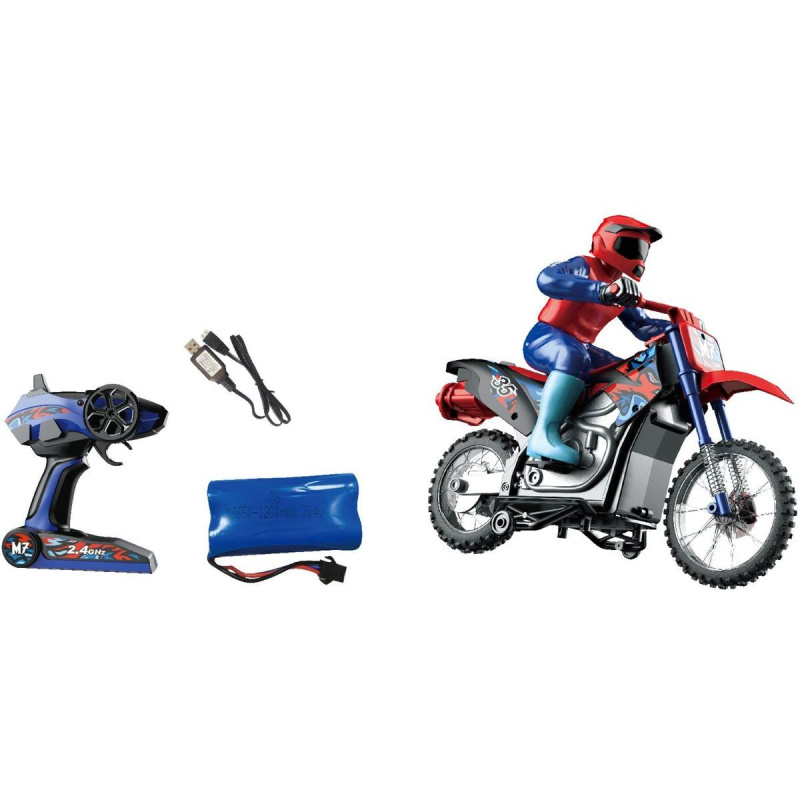 Kaskadérská závodní motorka červená
