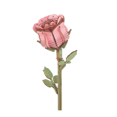 3D dřevěná růže