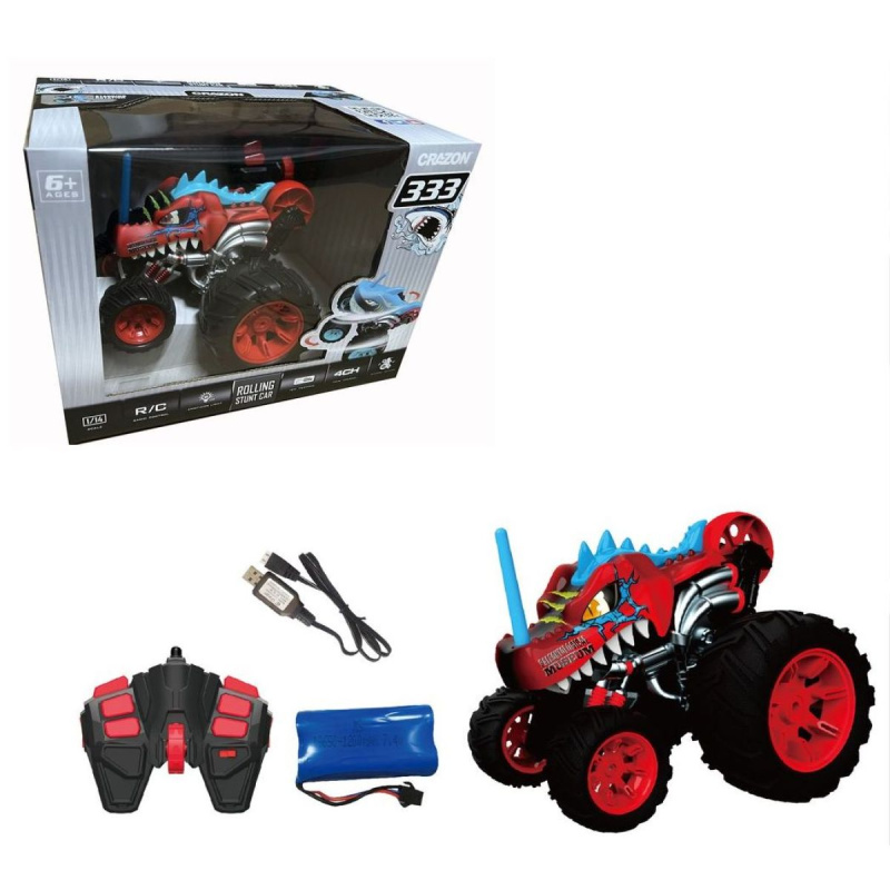 RC kaskadérské auto červené