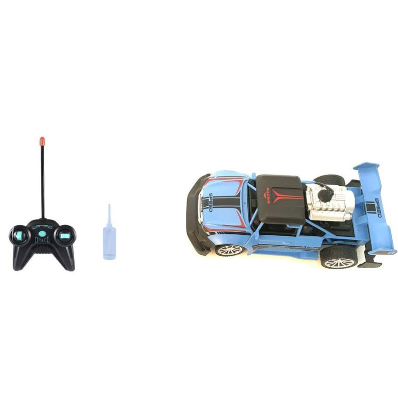 RC auto s kouřovými efekty - modré