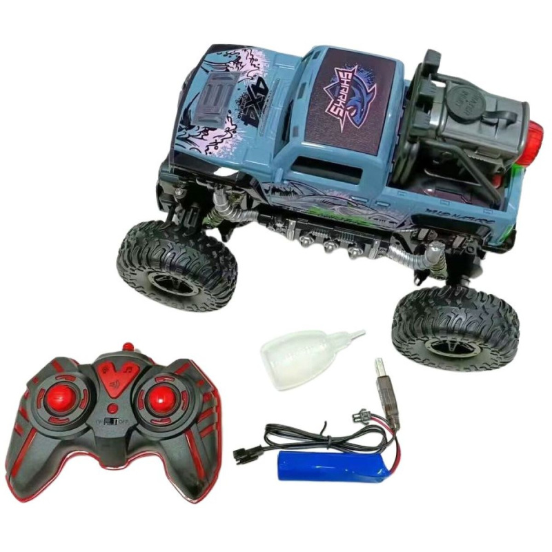 RC auto Rock Shark modré se světelnými a zvukovými efekty