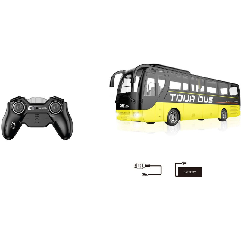 Žlutý RC autobus na dálkové ovládání