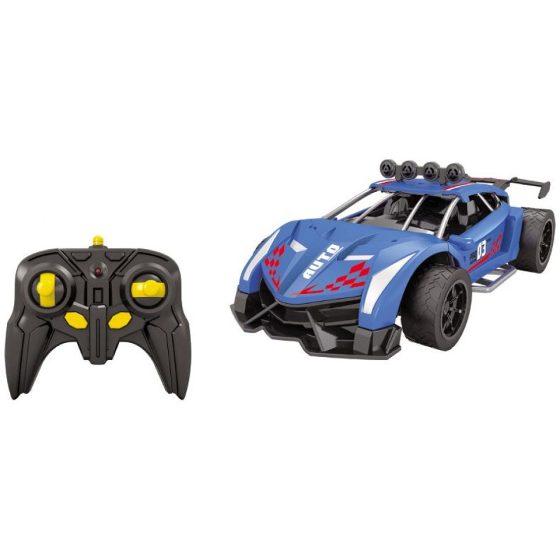 Rc auto s mlhovým efektem modré