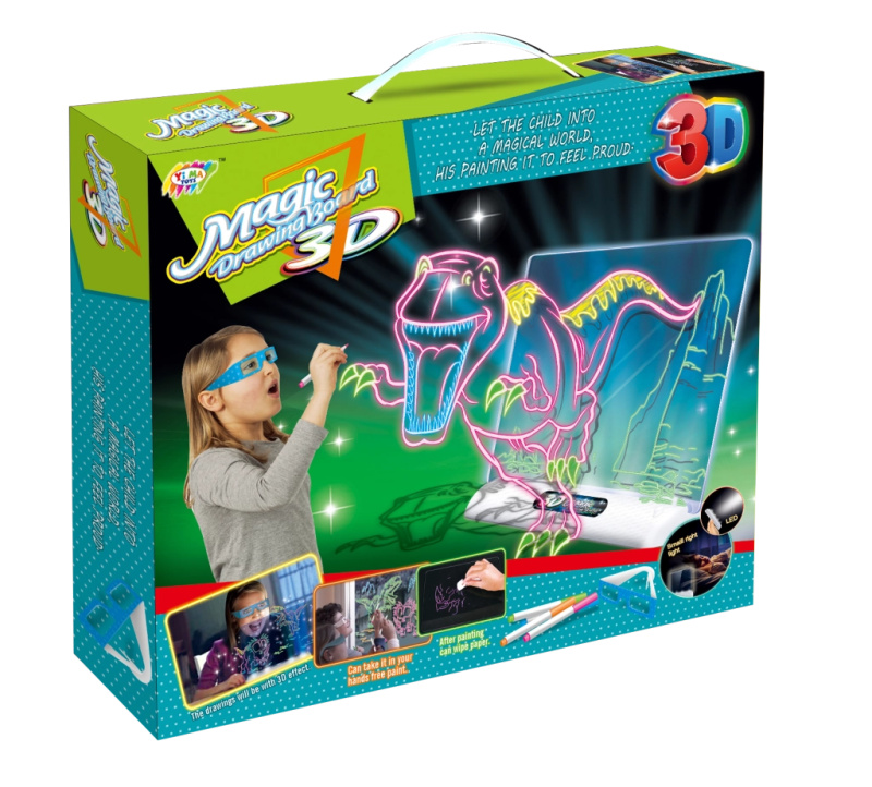 Kreslící tabulka 3D Dinosauři