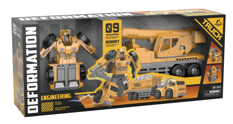 Transformer náklaďák a jeřáb robot