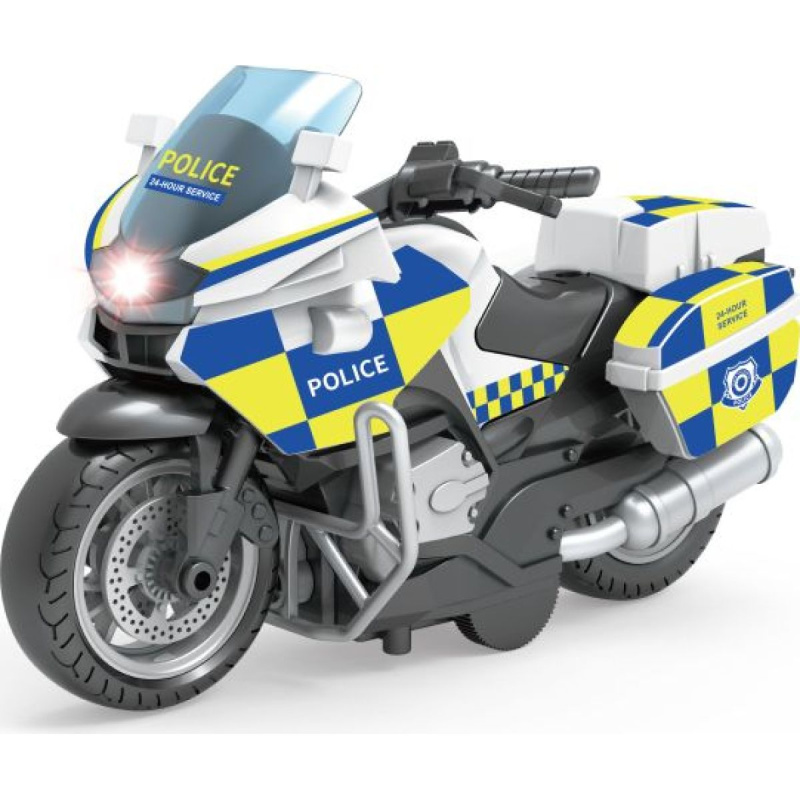 Policejní motorka se světly a zvuky