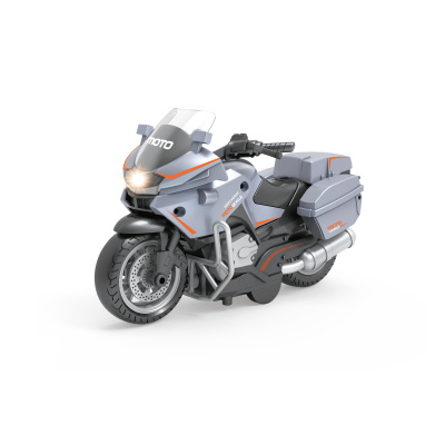 Šedá motorka s funkcí pull-back