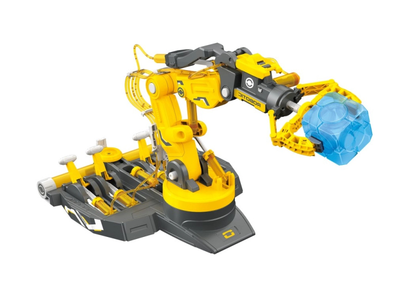 Robotické rameno 3v1 – hydraulická stavebnice 220 dílů