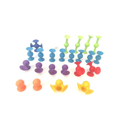 Hrací set silikonových přísavek 24 ks