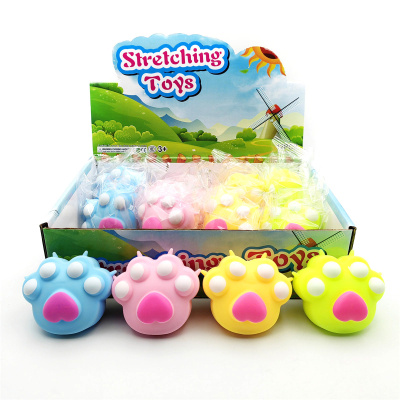 Žertovná mačkací kočičí tlapka antistresová hračka