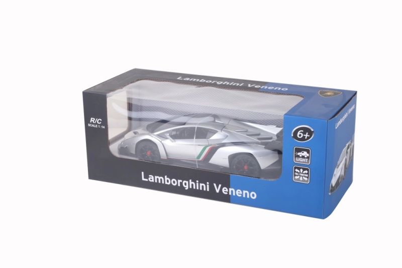 RC auto Lamborghini Veneno 1:14 stříbrné nebo zelené