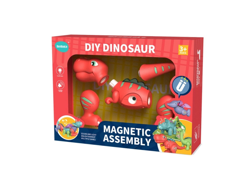 Magnetický skládací tyranosaurus pro děti
