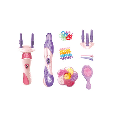 Hrací set na vlasy 2v1 s korálky-gumičky