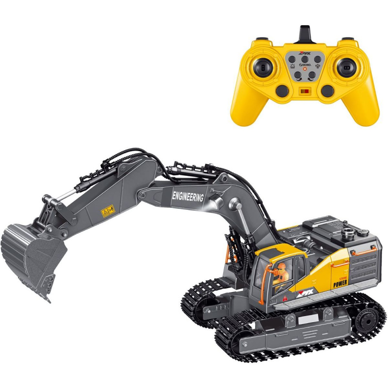 RC bagr se sprejem 1:18 s kovovým ramenem a 2.4 GHz ovládáním