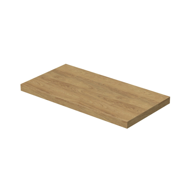 INTEDOOR Umyvadlová deska BEE bez výřezu, š. 100 cm, dub Hickory