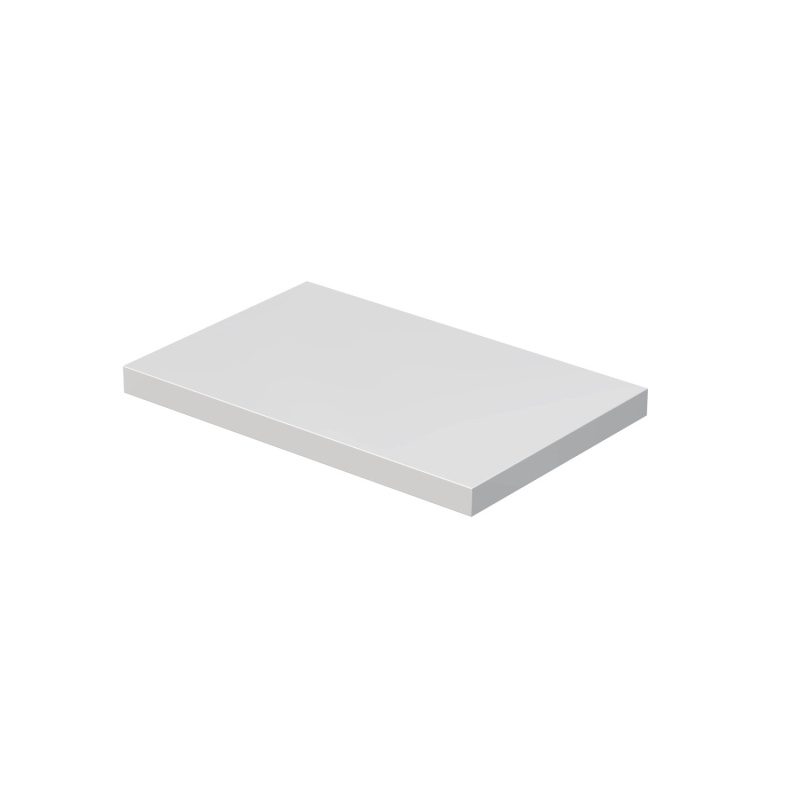 INTEDOOR Umyvadlová deska BEE bez výřezu, š. 80 cm, bílá lesk