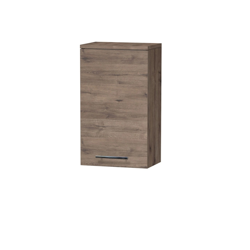 INTEDOOR Horní závěsná skříň BEE levá, úchyt chrom, š. 35 cm, dub Wellington