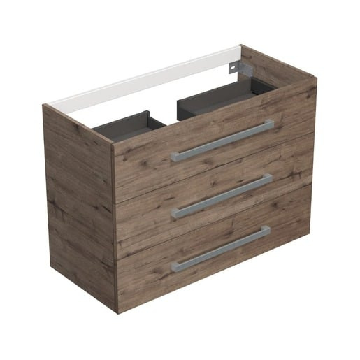 Koupelnová skříňka bez umyvadla Naturel Cube 100x76,5x40 cm dub Wellington mat CUBE21003DWBU