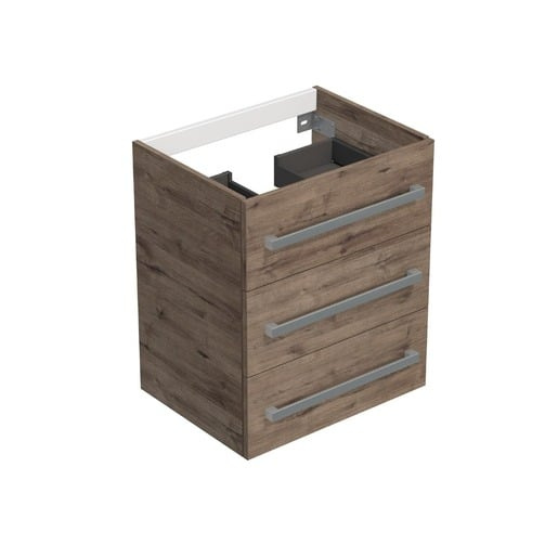 Koupelnová skříňka bez umyvadla Naturel Cube 60x76,5x40 cm dub Wellington mat CUBE2603DWBU