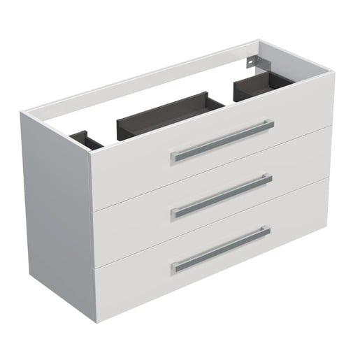 Koupelnová skříňka Naturel Cube 120x3,6x46 cm bílá lesk CUBE461203BLBU