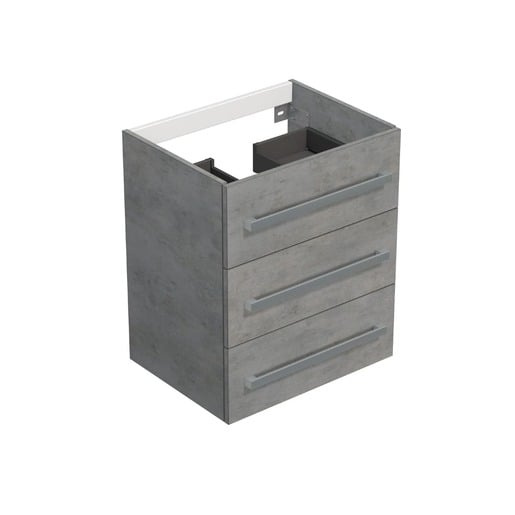 Koupelnová skříňka bez umyvadla Naturel Cube 60x76,5x46 cm beton mat CUBE46603BEBU