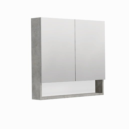 Zrcadlová skříňka SAT Cubeway 80x14x72 cm lamino beton GALCU80BE