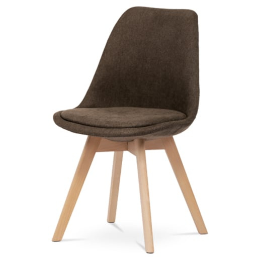 Jídelní židle Autronic hnědá Látka CT-751 BR2