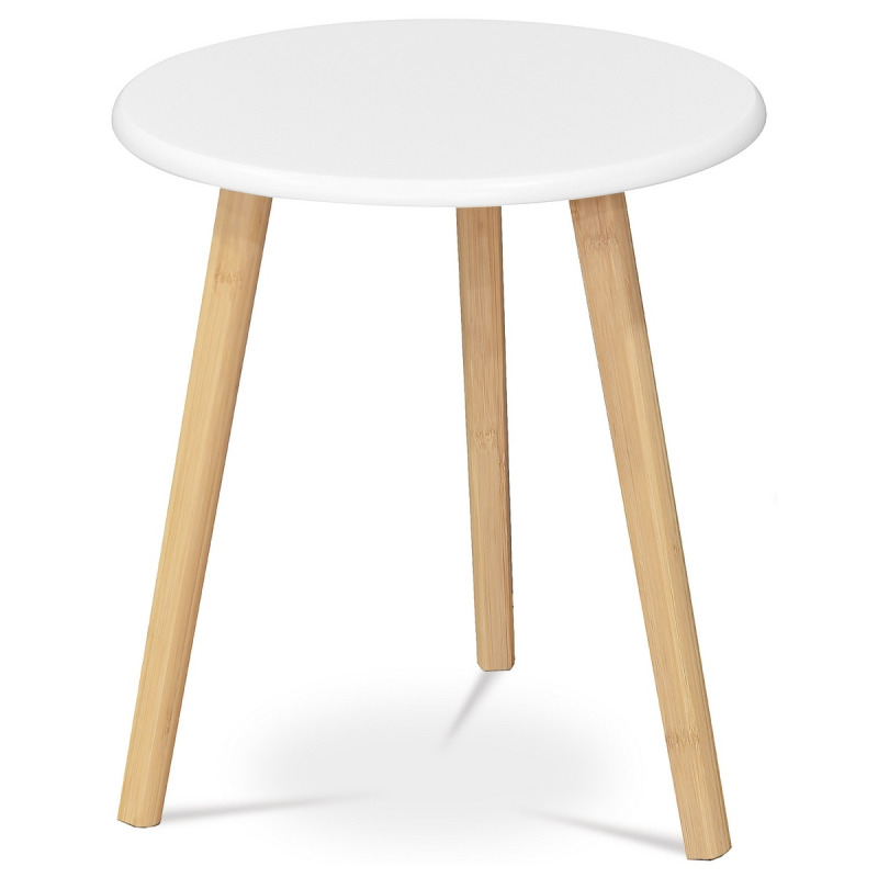 Konferenční stolek Autronic 40x45 cm bílý MDF mat AF-1142 WT