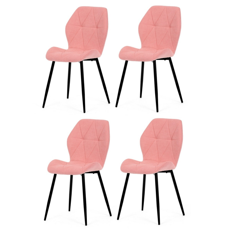 Jídelní židle Autronic růžová Látka CT-285 PINK2