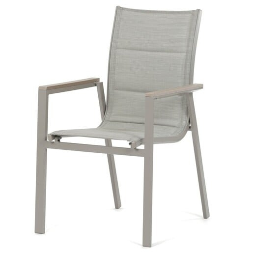 Zahradní židle Autronic béžová Hliník AZC-S1110 GREY