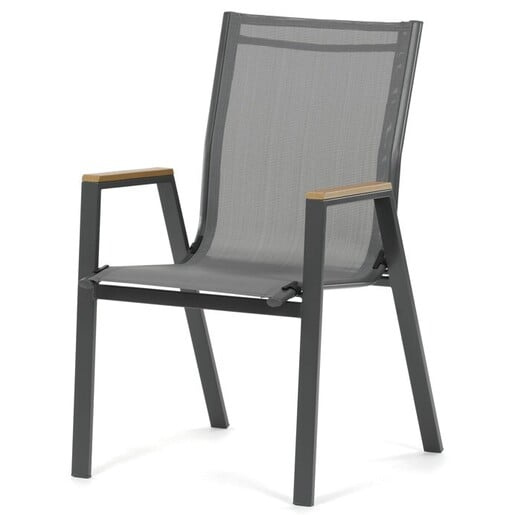 Zahradní židle Autronic šedá kov AZC-S1050 GREY