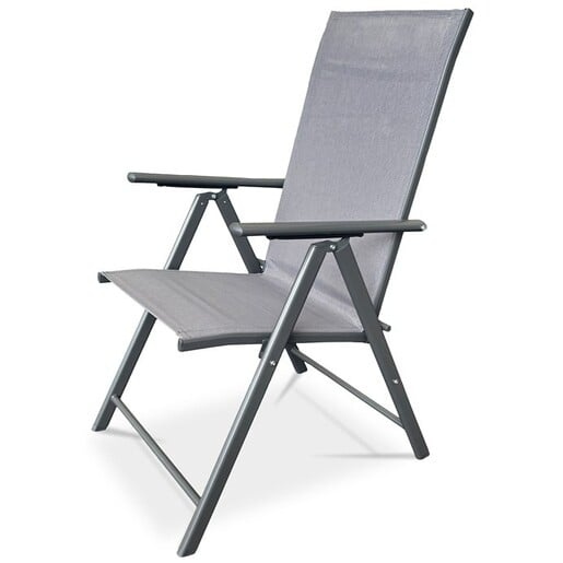 Zahradní židle Autronic šedá kov AZC-S1116 GREY