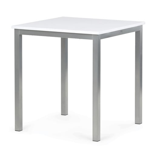 Jídelní stůl Autronic 70x70 cm Bílá Melamin GDT-201 WT