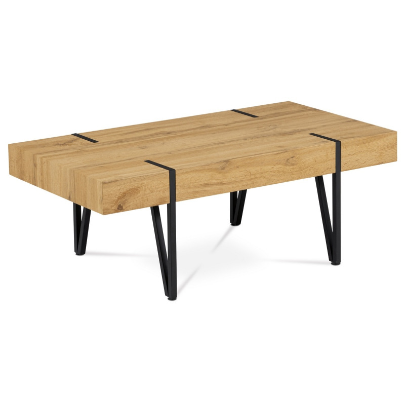 Konferenční stolek Autronic 110x42 cm černý MDF AHG-233 OAK