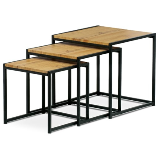 Konferenční stolek Autronic 45x45 cm hnědý MDF AF-3003 OAK