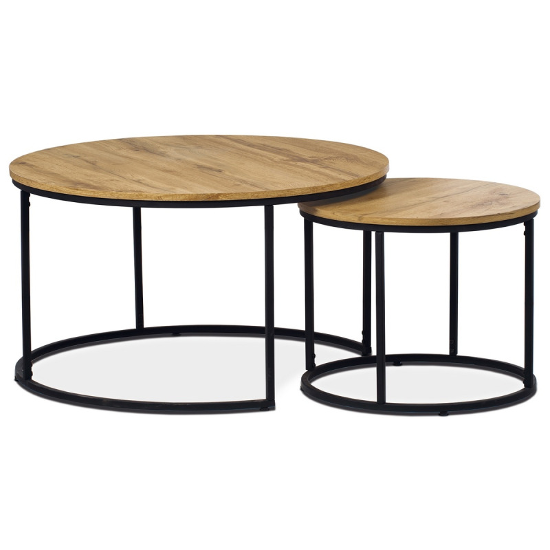 Konferenční stolek Autronic 80 cm hnědý MDF AF-3002 OAK