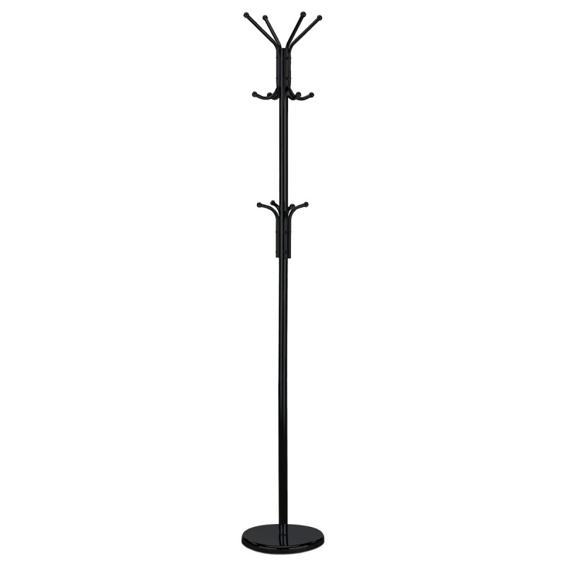 Věšák Autronic 182 cm černý Kov 80001-06B BK