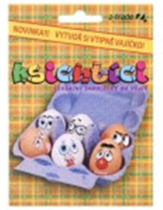 Samolepky na vajíčko Ksichtíci