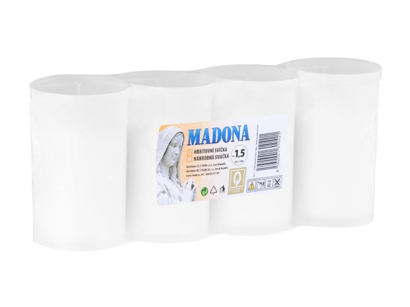 Madona hřbitovní 120g ~1,5dne 4ks bílá lisovaná